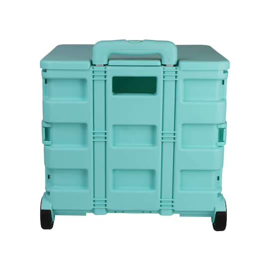 4 Pack: Everything Mary Collapsible Rolling Cart with Lid